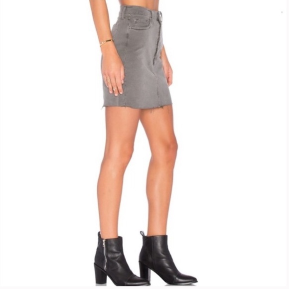 J Brand Button Front High Rise Skirt gray 29 - Picture 1 of 7